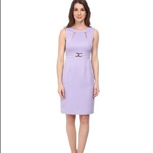 Tahari ASL Jacquard cut out sheath dress